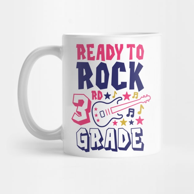 Ready to Rock 3rd Grade Back to School Student Kids by ThreadSupreme